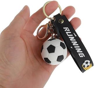 Cobee Portachiavi da calcio, regalo novità portachiavi calcio per ragazzi sportivi in silicone, ispiratore, portachiavi per bambini, regalo di ricompensa (nero), verde, 20x3.6x3.6cm/7.87x1.41x1.41in