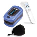 Newnik Pulse Oximeter (PX701) + Yuwell Infrared Thermometer (YT-1) + Outdoor Reusable Mask - COMBO