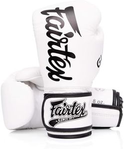 Fairtex Glory Kickboxing Gloves - Limited Edition, Unisex, White BGVG1, 14 oz