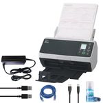 RICOH fi-8170 Professional High Speed Color Duplex Document Scanner (PA03810-B055) + USB Printer Cable + Network Cable