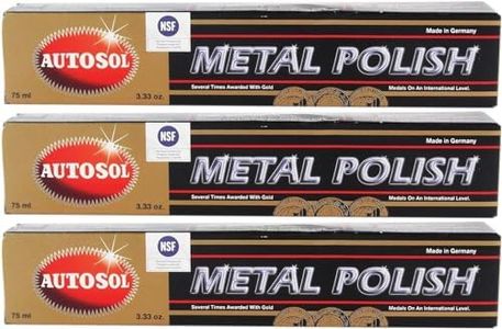 Autosol Metal Polish Chrome Shine 75ml Paquet de 3
