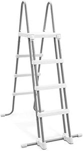 Intex 28076E Heavy Duty Deluxe Pool Ladder with Removable Steps for 48 Inch Depth Above Ground Pools