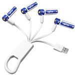 Rapthor 1.5V AA Lithium Rechargeable Batteries 3600mWh with 4-in-1 USB Type-C Charging Cable for Remote Control Microphone Wireless Keyboard Mice (Quick Charge in 2 Hours, Pack of 4)