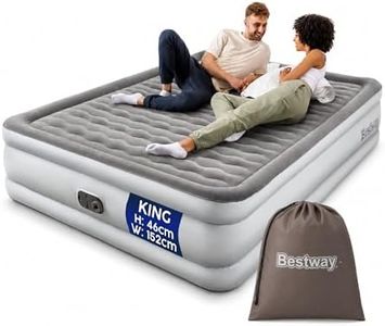 Bestway King Air Bed with Electric Pump, Raised Inflatable Mattress