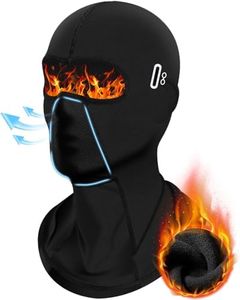 Balaclava Ski Mask for Men Women Fleece Winter Face Mask for Cold Weather Skiing Snowboarding Motorcycle Riding Outdoor Work Black