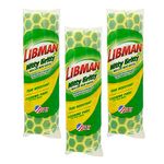 Libman Nitty Gritty Microfiber Mop Refills, green/yellow, 3 Pack