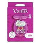 Gillette Venus Extra Smooth Snap Women's Razor with 1 Razor Blade, 5 Blades for a Super Close Shave and a Mini Handpiece for Travel, Current Version