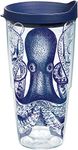 Tervis Octopus Tumbler with Wrap and Navy Lid, Plastic, 24 Fluid_Ounces, Classic