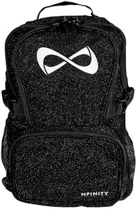 Nfinity Petite Sparkle Backpack – Compact, Stylish & Chic Design with Glittering Accents, Perfect for Everyday Elegance – Lightweight, Durable & Versatile Cheer Backpack