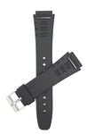 Bandini 18mm Black Rubber Sports Watch Band Strap for Casio, Timex & More, 2 Spring Bars Included