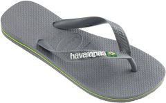 Havaianas Unisex Flip Flops, Steel Grey, 9 UK Men/ 10 UK Women