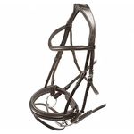 Shires Velociti Dressage Bridle with Flash - Havana Cob