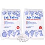 HSD 25 kg Salt Tablets, water softener tablets 25kg, Food Grade, Compatible to All Water Softener Machines, salt tablet water softener, 100% Genuine British Salt Tablet (2 Bags, 25 KG)