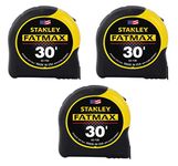 Stanley Tools 33-730 30-Foot-by-1-1/4-Inch FatMax Measuring Tape (3, 30-Feet)