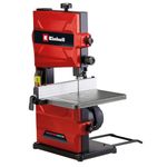 Einhell Electric Bandsaw - 200mm Bench Saw with 45° Tiltable Metal Work Table for Mitre Cuts, Parallel Stop, Dust Extraction - TC-SB 200/1 Portable Band Saw for Woodworking, Crafting and DIY