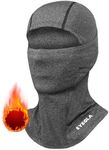 Winter Balaclava SKi Mask for Men Women Warm Face Mask Thermal Face Cover for Cold Weather Motorcycle Snowboard Cycling, Dark Grey, One Size