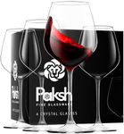 Paksh Novelty Italian Red Wine Glasses - 18 Ounce - Wine Glass Clear (Set of 4)