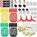 Sntieecr 3 Pack 42 PCS Electric Circuit Motor Kit with Organize Bags, Educational Montessori Learning Electric Circuit Kit Sets for Kids DIY STEM Science Project