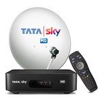 Tata Sky HD DTH Set Top Box 1 Month Hindi Basic HD Pack (Black)