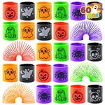 JOYIN 60 PCS Halloween Coil Spring for Kids, Mini Magic Springs Toys, Fidget Stress Coils Toy for Halloween Party Favors, Trick or Treat Bags Stuffers, Classroom Exchange, Carnival Game Prizes