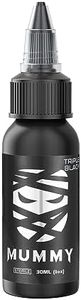 Mummy Tattoo Ink Color Evenly Long Lasting Vibrant and Bright, No Irritation Set 1 oz(Triple Black)