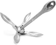 Crown Sporting Goods 17.5 lb Galvanized Folding Grapnel Boat Anchor