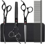 Dog Grooming Scissors Kit with Safe