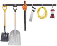 Rubbermaid Fasttrack Garage Storage Utility Hooks, All in One Rail Hook Kit and Tool Organizer, 8 Piece, Heavy Duty for Wall/Shed/Garden