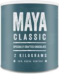 Maya Drinks Classic Hot Chocolate Cocoa Powder - Home, Cafe, Business Shop (Vegan, Gluten Free, No GMO's) (2KG Resealable Tub)