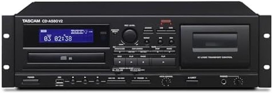 Tascam CD-A580 Rackmount Cassette/CD/USB MP3 Player Recorder Combo