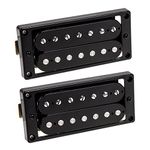 Kmise Kmise 7 String Guitar Pickup Set Double Coil Humbucker Black Pair Of 1