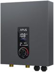 APUS 18kW Tankless Water Heater Electric, 240V Instant On Demand Hot Water Heater, Up to 4.4 GPM with LED Display, Space-Saving and Energy-Saving Whole House Water Heater Design