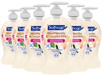 Softsoap Warm Vanilla Coconut Hand Soap - Moisturizing Liquid Soap, 6-Pack, 332mL Each, Refillable Pump, Hydrating Formula for Soft, Smooth Hands, savon à main