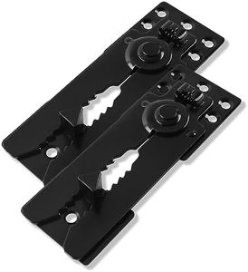 HOWDIA Black Sectional Connectors Couch Connectors with Screws Heavy-Duty Couch Connector for Sliding Sofas, Keep Your Sectional Sofa Together, Easy Installation 2 Pack