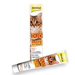 GimCat Duo Paste Anti-Hairball Malt and Cheese - This cat snack promotes the natural passage of ingested hair - 1 tube (1 x 50 g)