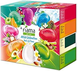 Fiama Gel Bathing Bar Mega Celebration Pack, With 8 Unique Gel Bars & Skin Conditioners For Moisturized Skin, 125g Soap (Pack Of 8)