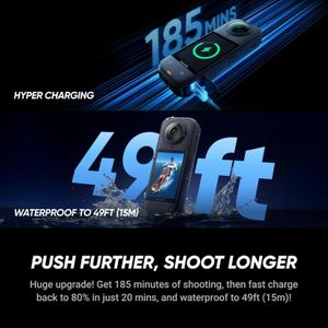 Insta360 X5 8K 360 Action Camera – Triple AI, Replaceable Lenses, Carry Case
