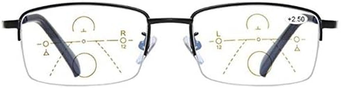 MIRYEA Progressive Multifocus Reading Glasses Blue Light Blocking Computer Readers 2.5