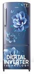 Samsung 183 L, 4 Star, Digital Inverter, Direct-Cool Single Door Refrigerator (RR20C1724CU/HL, Camellia Blue, 2024 Model)