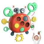 ZAMERR Baby Montessori Toys for 2 Year Old Boy Girl, Sensory Toddler Travel Airplane Car Seat Stroller Toys for 18+ Month, Learning Fine Motor Skills Pull String Toy Birthday Gifts for Infant Boys