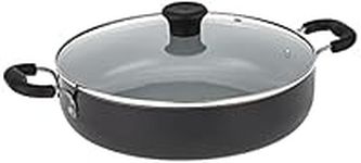 T-fal G9019264 Specialty Ceramic Dishwasher Oven Safe Everyday Pan, 12" Black