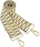 Purse Straps Replacement Crossbody - Guitar Strap for Purses Crossbody, Bag Strap for Handbag, Wide Shoulder Strap for Crossbody Bags, for Her,Beige Woven