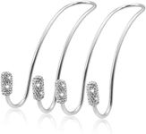 BEIJITA 2 Pack Auto Car Hooks, Bling Car Bag Hooks, Rhinestone Bag Holder for Car Back Seat Headrest Organizer, Universal Car Hanger Hooks for Purse Bag Storage for Vehicle SUV Truck Car Bag Hooks