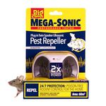 The Big Cheese Ultra Power – Mega-Sonic® Plug-In Twin-Speaker Pest Repeller - Professional Ultrasonic Technology Repels Mice & Rats Instantly - Indoor Electric Powered Plug-in – Pet-Friendly