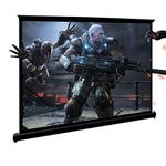 Projector screen, GHKJOK 40'' Floor Projection Screen for Home Theater Office Conference Learning etc. With Excellent Waterproof & Anti-crease Ability(Size: 118 cm X 68cm) (16:9)