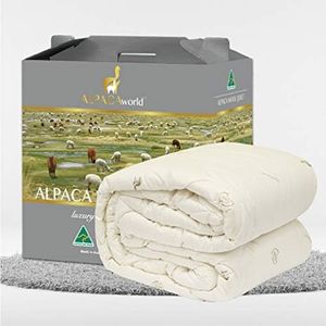 Woolcomfort Australian Made 500GSM Alpaca Wool Quilt/Doona/Duvet (King)