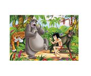 SIGN EVER Mowgli with Friends Cartoon Wall Posters Kids Room Home Bedroom Play Schools Self Adhesive Sticker Cute Jungle Elephant (300GSM Multicolored L x H 18 Inches X 12 Inches Pack of 1)