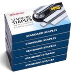 Officemate Standard Staples, 5 Boxes General Purpose Staple, 5000 Staples/Box (91925)