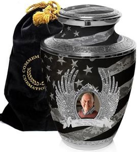 Army Cremation Urn for Ashes Adult Male - Beautifully Handcrafted Decorative Urns & Personalized Military Cremation Urns for Human Ashes Adult Man UCP