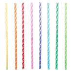 Kikkerland CU230 Rainbow Reusable Straws (24 Pack), Multicolored